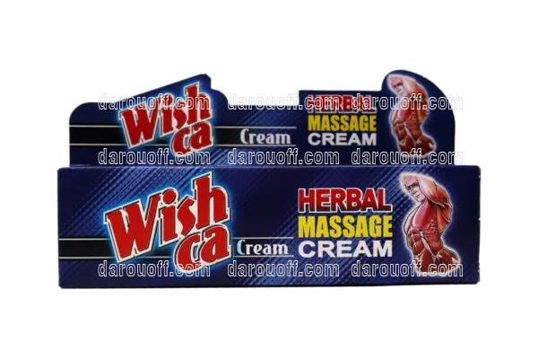 کرم ماساژ بدن حاوی عصاره هفت گیاه Wish Ca 100ml